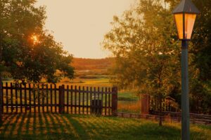 fence line landscaping ideas,